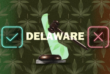 Marijuana legality map in Delaware