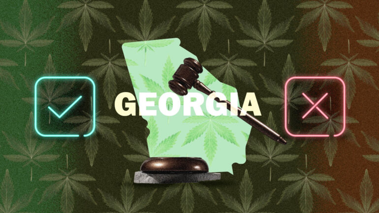 Marijuana legality map of Georgia state