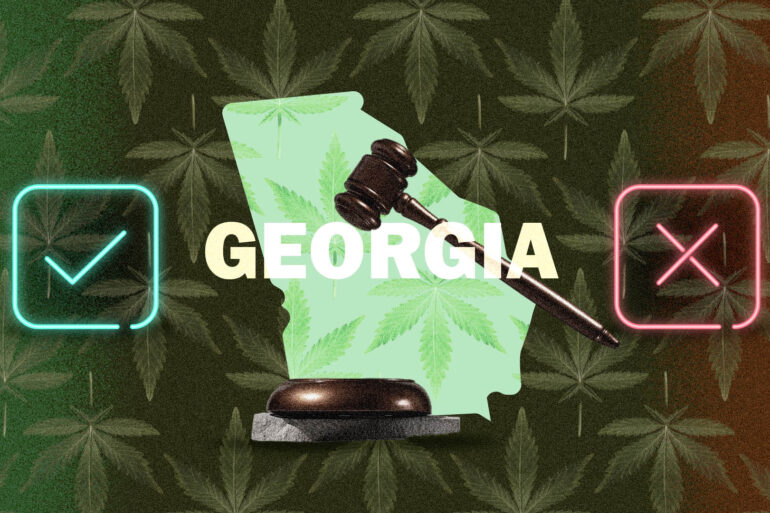 Marijuana legality map of Georgia state