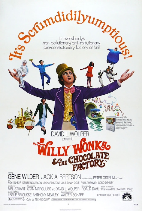 Willy Wonka and The Chocolate Factory movie cover