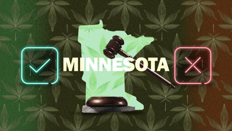 Minnesota marijuana laws map