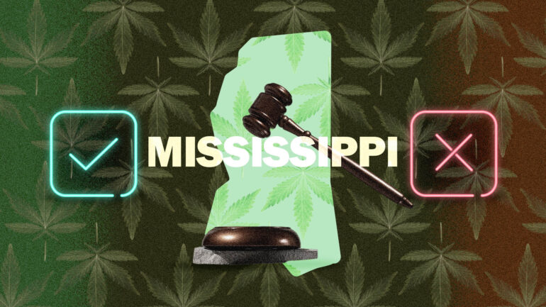 Mississippi marijuana legality map