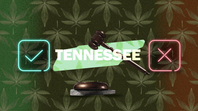 Tennessee marijuana laws map