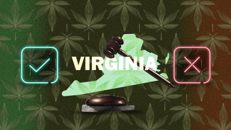 Virginia marijuana laws map