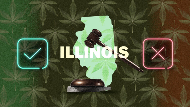 Illinois cannabis laws map