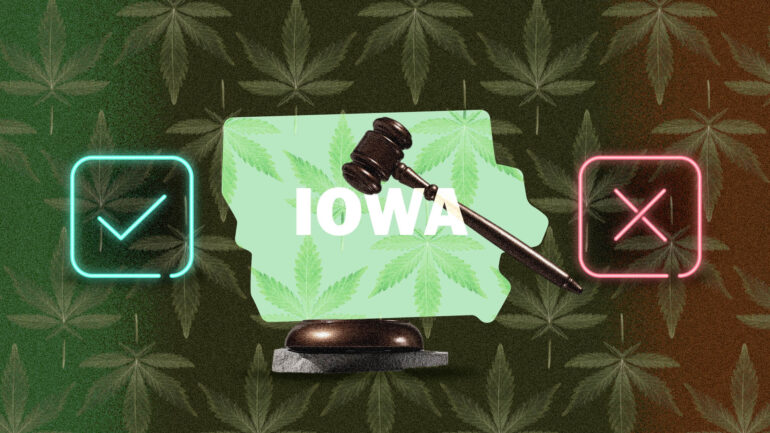 Iowa cannabis laws map