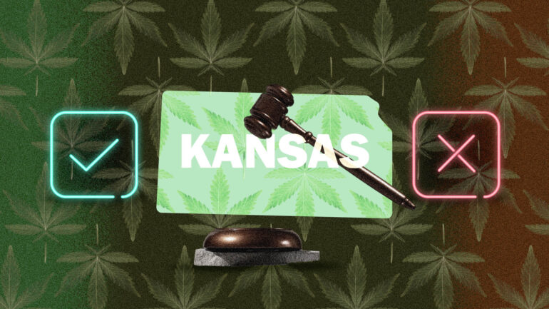 Kansas marijuana laws map