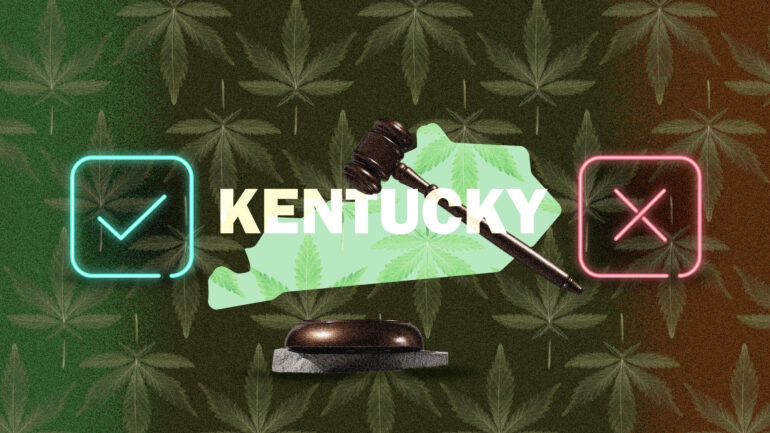 Kentucky marijuana laws map