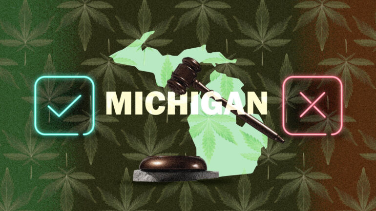 Michigan cannabis laws map