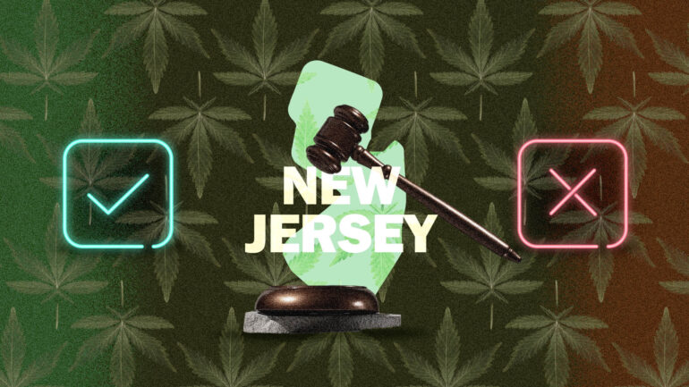 New Jersey cannabis laws map