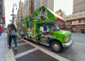 Truck selling marijuana to patients on the street in NYC