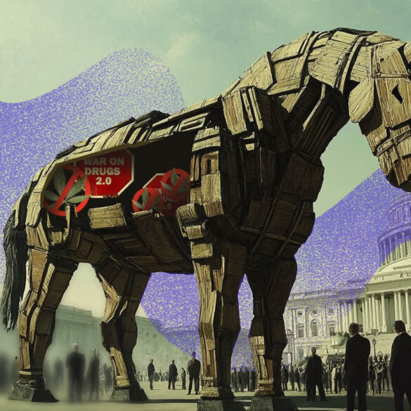 Trojan horse illustration and Smart Approaches to Marijuana organization