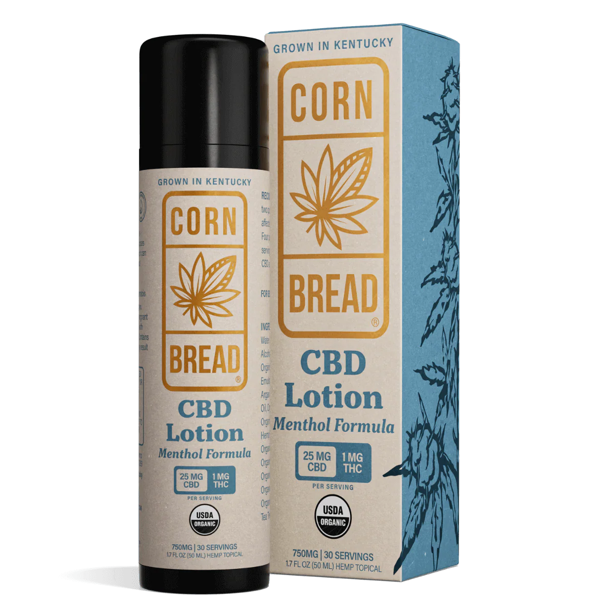 Cornbread Hemp CBD Lotion + Menthol
