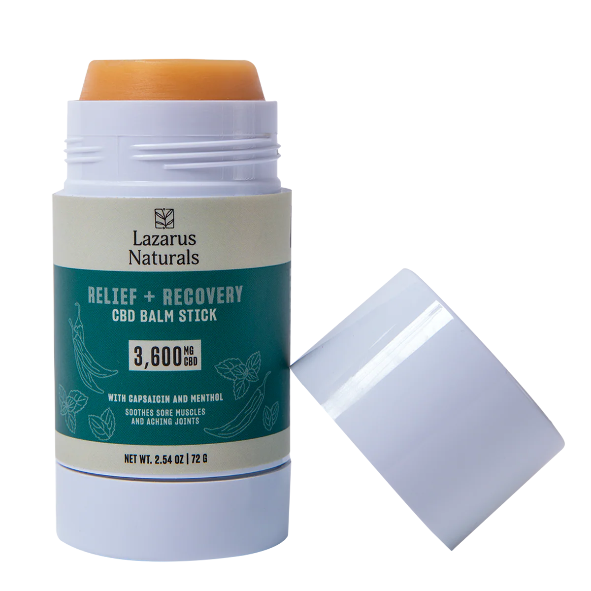 Lazarus Naturals CBD Balm Stick Relief + Recovery