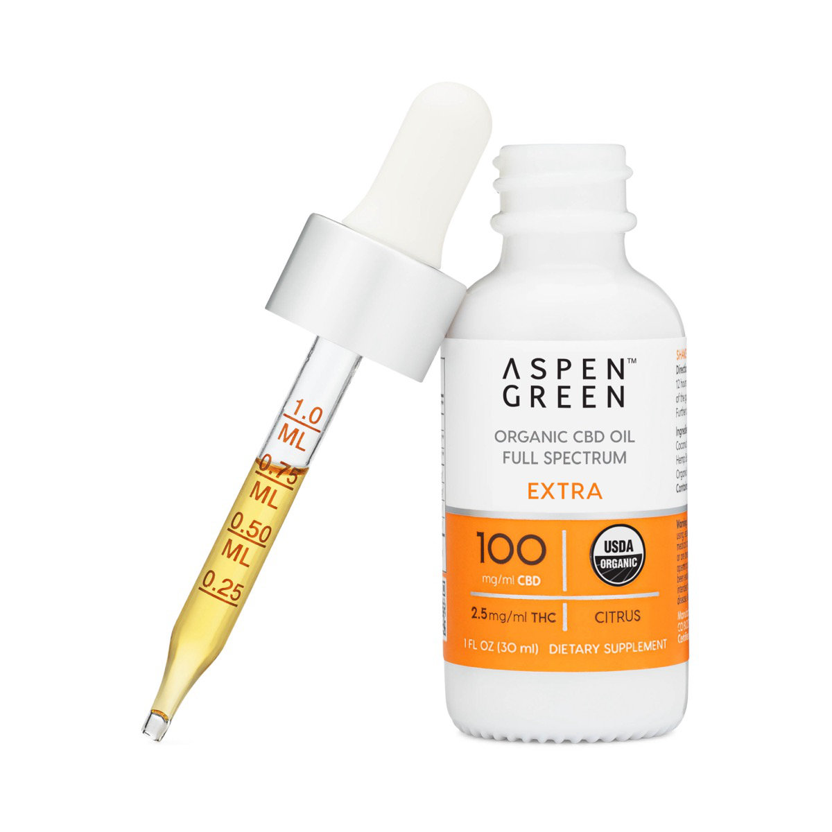 Aspen Green Extra Organic Full Spectrum CBD Oil