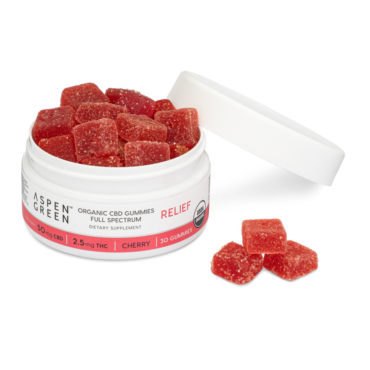 Aspen Green Relief Organic Full Spectrum Gummies